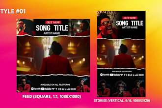 create instagram music video previews, promo, trailer, teaser for post , story
