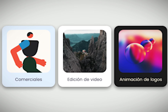 un video comercial con videos de stock, material grabado o motion graphics