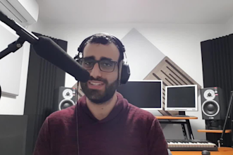 record a male voice over and dubbing in hebrew