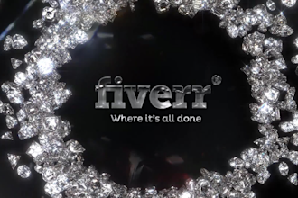 make luxury diamonds logo animation