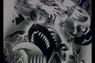create the coolest anime or manga tattoo design