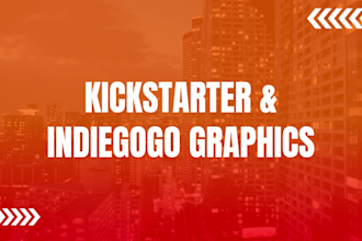 design kickstarter, indiegogo crowdfunding campaign graphics