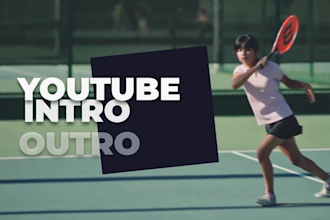 make youtube intro, outro, promo, logo animation