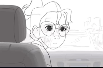 2d traditional animation hand drawn video frame by frame pencil sketch line art