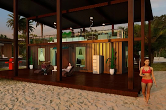 convert your 2d architectural plant into 3d with stunning rendering