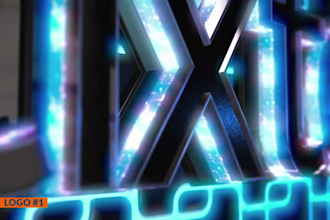 create 3d logo animation youtube intro outro video