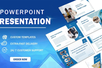 create powerpoint presentation and pitch deck design