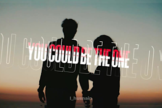 produce a professional live action lyrics video for your song