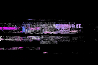 make short cyberpunk glitch intro with sound effects