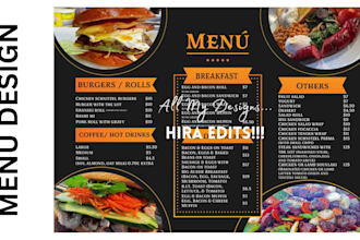 do menu design takeaway menu trifold food flyer cafe restaurant menu
