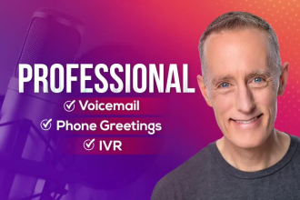 voice professional voicemail telephone business greeting IVR