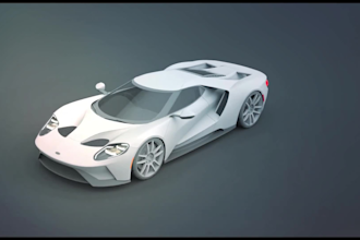 create a 3d car modeling, 3d vehicle, bike, rc model for games, 3d printing, stl