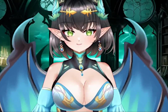 draw and rig male and female vtuber model , live2d vtuber, 2d vtuber rigging