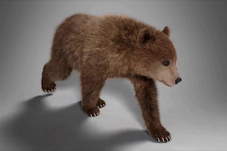 create a realistic animal and creatures model, xgen fur for games and movie
