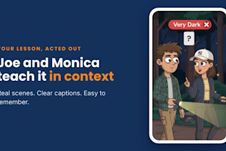 create ai cartoon videos for your english lessons