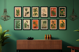 create classy wall art to print on canvas via midjourey ai