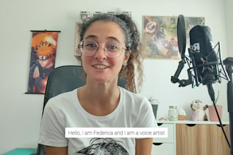 record a natural italian female voice over