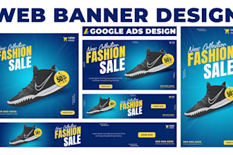 create a professional web banner or a web ad