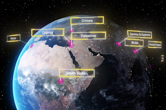 create a beautiful 3d globe animation