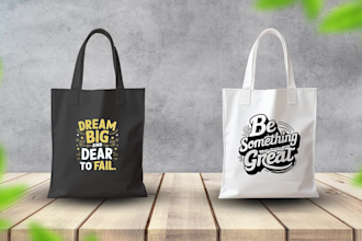 create tote bag, paper bag, canvas bag, shopping bag design