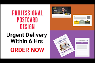 creative postcard or eddm postcard design for your business