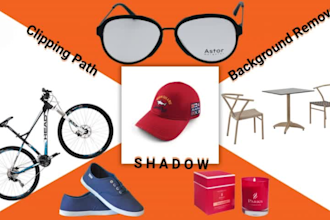 do clipping path, background removal and shadow creation