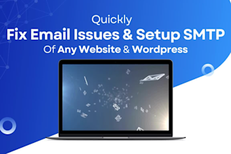 fix website email issues, configure SMTP and contact form setup