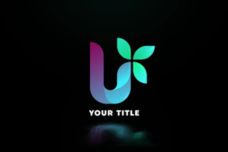 create custom 2d 3d animated logo 2d animation video animation into video
