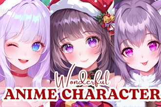 draw anime pfp, anime art, character design, pfp and original characters for you