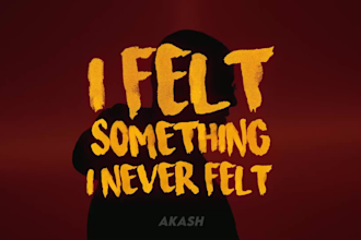 create an animated lyric video for your song