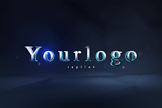 make 3d logo animation or text animations for videos