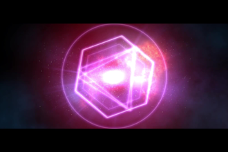 design a cosmic om logo reveal