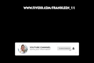 make awesome youtube subscribe and bell animation