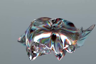create a unique 3d abstract animation and 3d animation music video