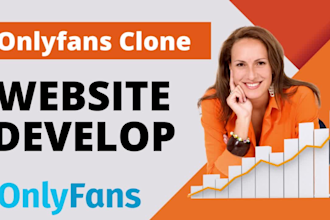 develop a complete onlyfans clone website and model website