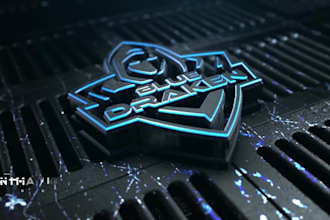 create 3d logo animation or youtube intro animation