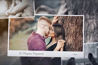 create elegant and cinematic slideshow for weddings, birthdays, or special event