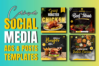 design anything in canva, social media posts, animated posts, ads, carousels