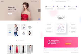 build a clean and futuristic business website