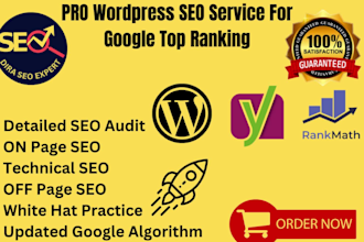 do pro wordpress SEO service for google top ranking