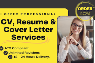 professionally write edit ats resume cover letter with CV templates maker