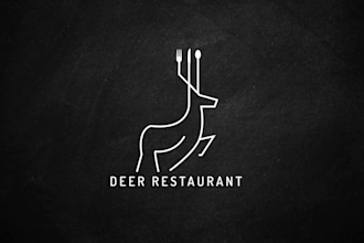 create modern line art or hand drawn logo design and branding