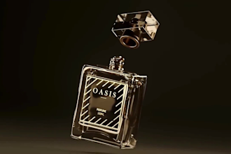 design perfume bottle, cgi animation, perfume bottlre render, fragrance bottle