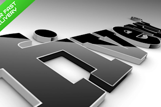 create this clean 3d logo intro animation video