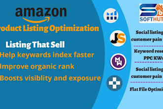 write amazon product listing, SEO amazon listing optimization