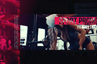do fitness, gym and sports promo video trailer