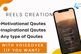 create motivational, inspirational quotes reels and posts