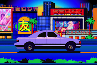 produce an amazing 2d animation music video for you