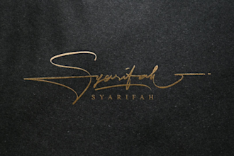 design a custom signature logo for your name