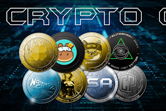 create a 3d coin, token, bitcoin, crypto logo
